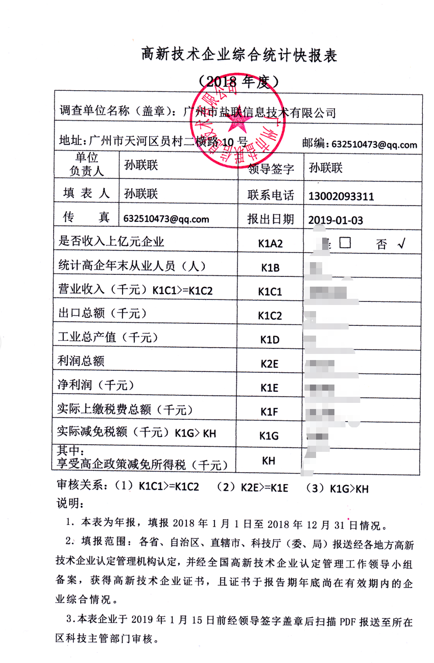 盐联公司高企云作表